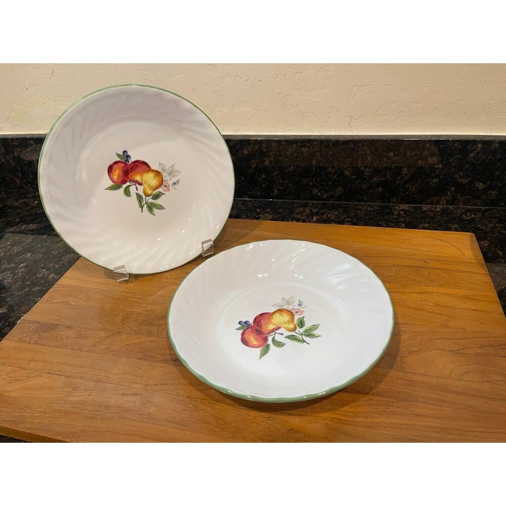 2 Corelle chutney soup bowls